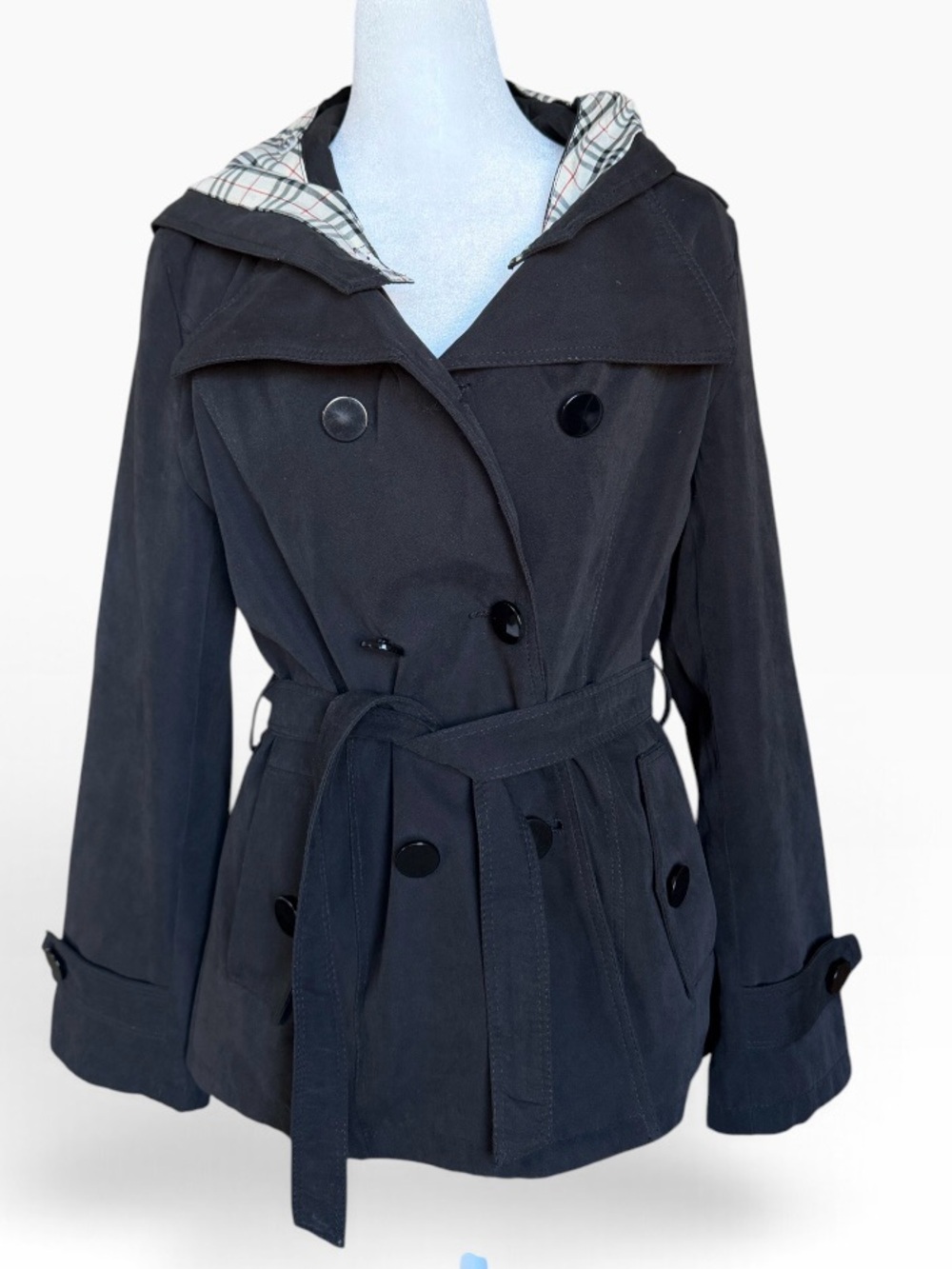 Max Mara Black Trench Coat – Size Large